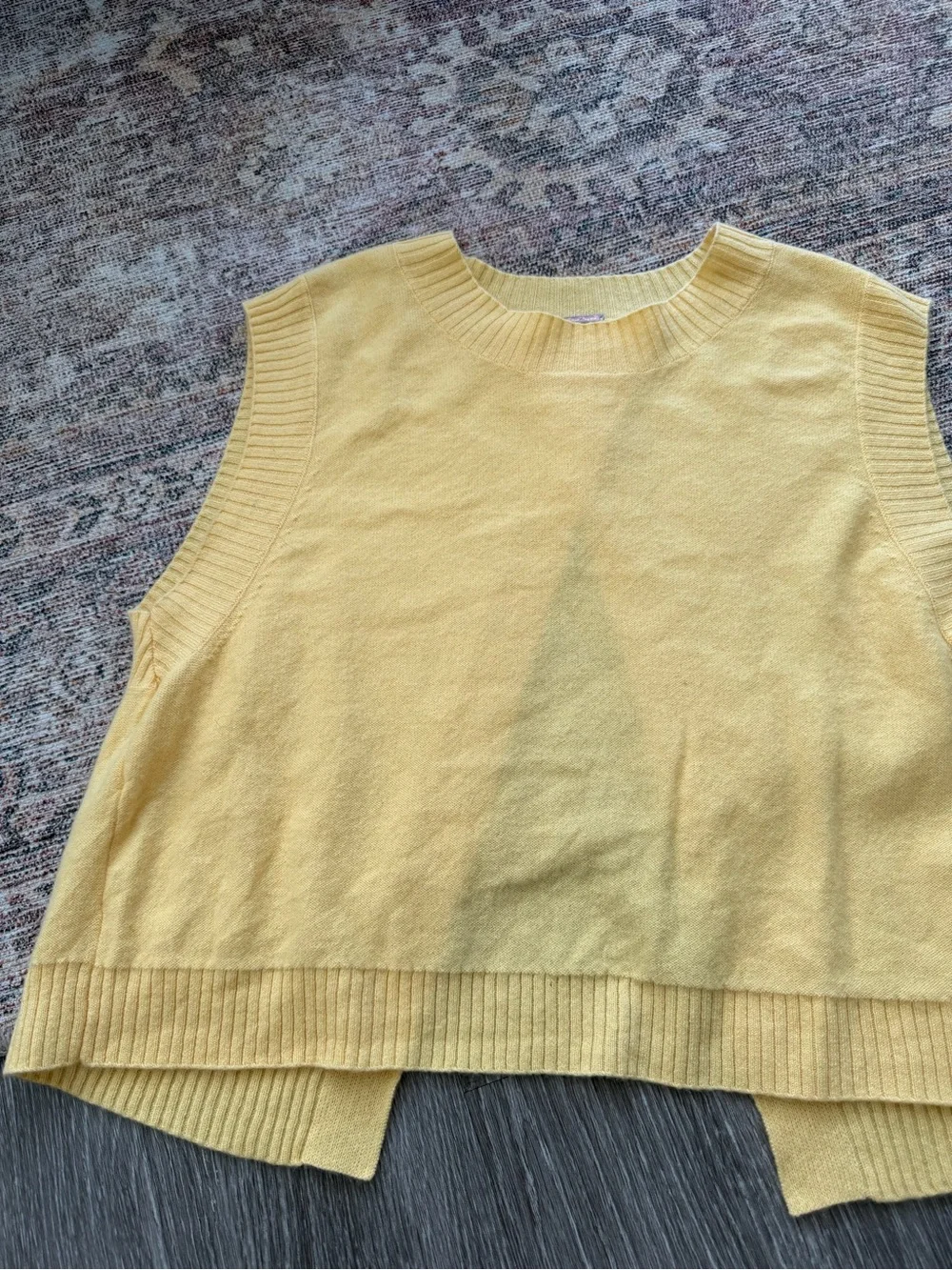 Free People Yellow Laurel Vest